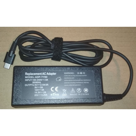 Incarcator compatibil laptop Asus 20V-3.25A, 15V-3A, 9V-3A, 5V-3A, 65W USB-C